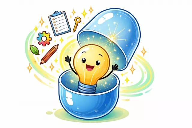 Encapsulate - Express the essential features of (something) in a brief way; enclose in a capsule. (संक्षेप में समेटना)