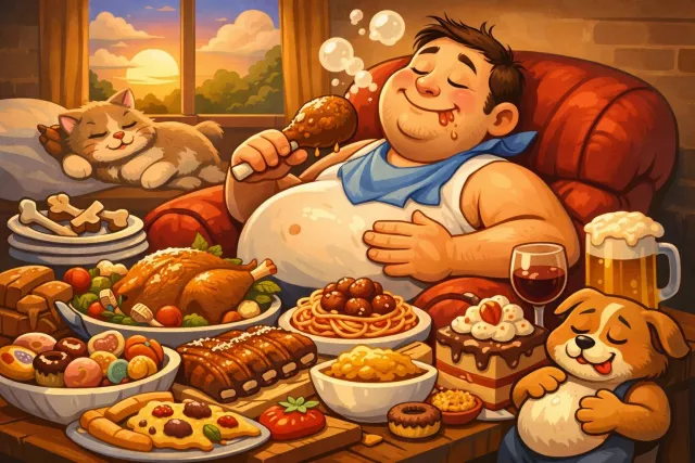 Satiate - Satisfy fully; fill to the point of excess.