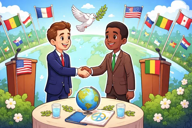 Diplomatic - Having or showing skill in dealing with people politely and tactfully. (कूटनीतिक)