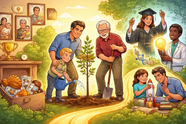 Legacy - Something handed down from the past, especially an inherited property or a lasting impact left by someone.