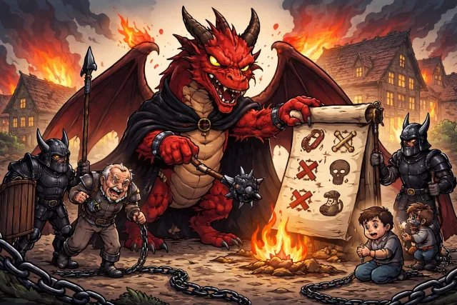 Draconian - Excessively harsh and severe (especially of laws or punishments).