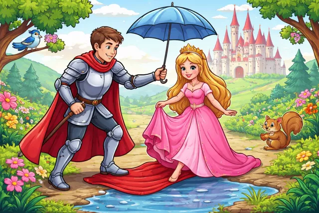 Chivalrous - Courteous and honorable, especially towards women; showing bravery and polite behavior.