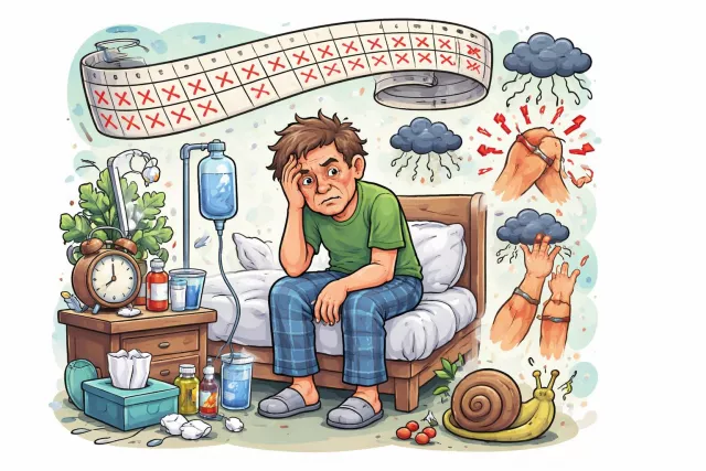 Chronic - Persisting for a long time or constantly recurring. (दीर्घकालिक)