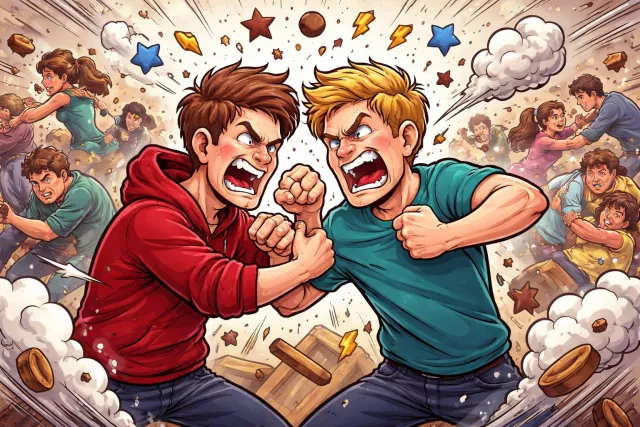 Strife - Angry or bitter conflict, especially for a long time. (संघर्ष)