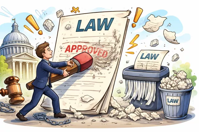 Repeal - Officially cancel or revoke a law.