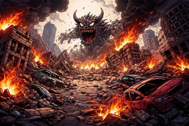 Ravage - (verb) To devastate or cause severe damage; (noun) severe destruction. (विनाश करना)