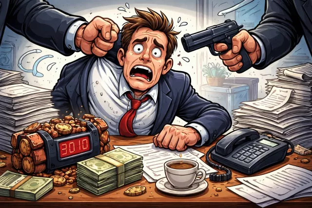Duress - Compulsion by threat or force; extreme pressure. (दबाव/बाध्यता)