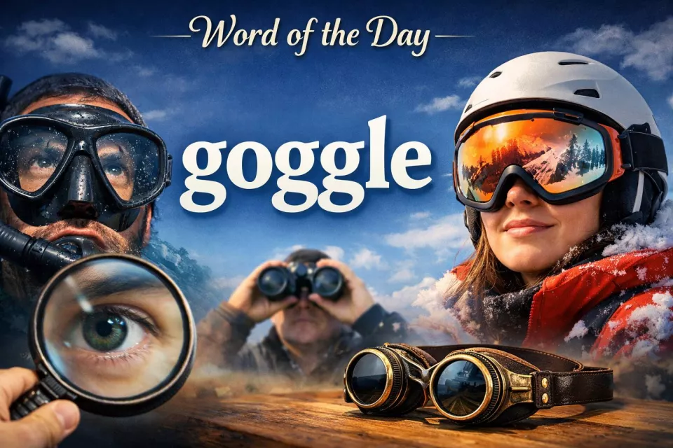 Today’s word - goggle