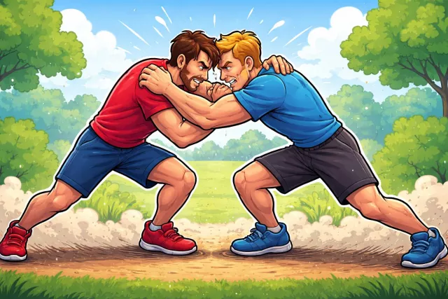 Grapple - Struggle with or work hard to deal with a difficult problem; or engage in a close fight. (संघर्ष करना)