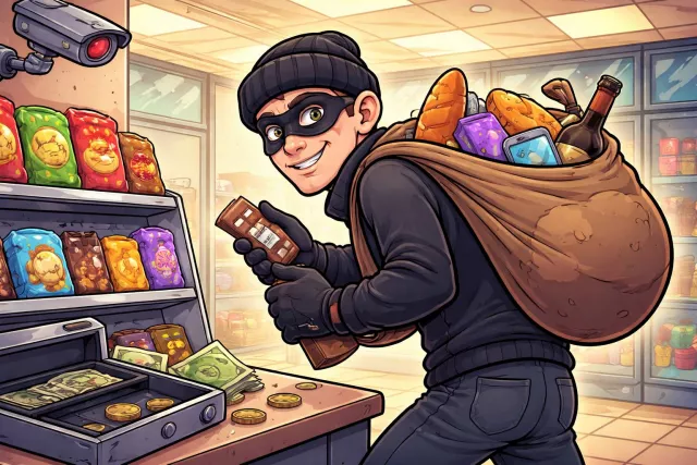 Pilfer - To steal small items, especially repeatedly (चोरी करना; छोटी-छोटी चीज़ें चुराना)