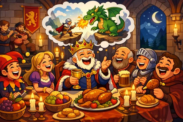 Regale - Entertain or amuse someone with talk or stories.