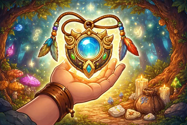 Talisman - An object believed to bring good luck or provide protection. (ताबीज)