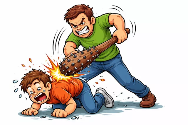 Inflict - Cause (something unpleasant or painful) to be suffered by someone or something. (दंड देना)