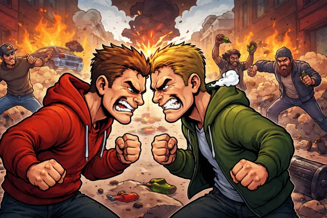 Hostile - Unfriendly; showing anger or opposition (शत्रुतापूर्ण)