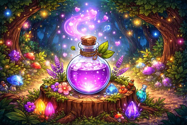 Elixir - A magical or medicinal potion believed to cure illnesses or give long life; something that revitalizes. (अमृत / जीवनदायी औषधि)