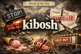 Today’s word - kibosh