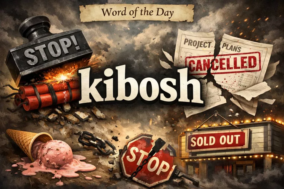 Today’s word - kibosh