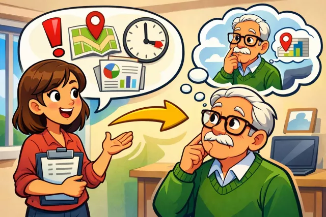 Apprise - Inform or tell someone about something. (सूचित करना)
