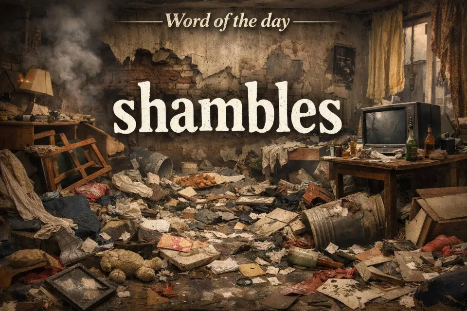 Today’s word - shambles