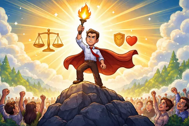 Conviction - A firmly held belief or opinion; also, the act of proving someone guilty of a crime. (दृढ़ विश्वास; दोषसिद्धि)