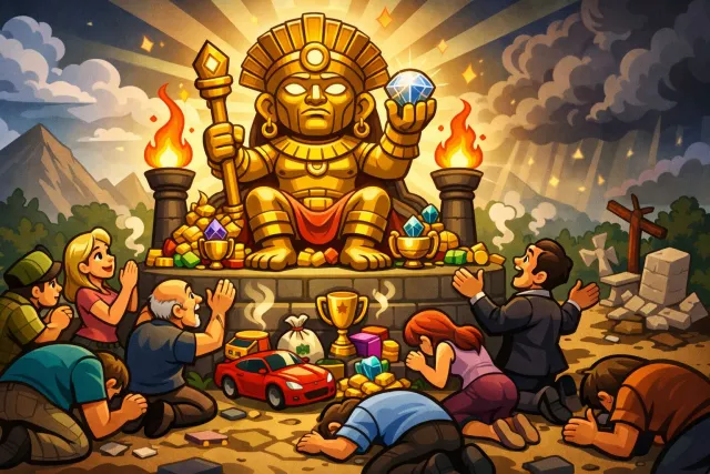 Idolatry - The worship of idols; extreme admiration or devotion to someone or something.