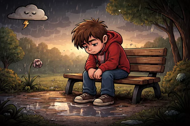 Crestfallen - Feeling very sad, disappointed, or embarrassed, especially after a defeat or failure.
