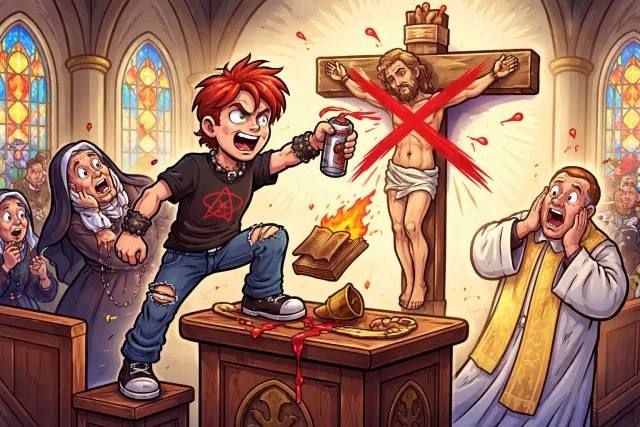 Blasphemy - Speaking about God or sacred things in a disrespectful way. (ईशनिंदा)