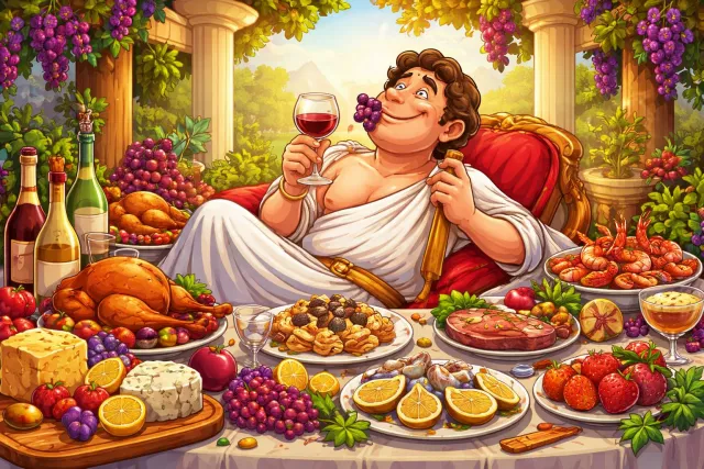 Epicure - A person who takes great pleasure in fine food and drink. (भोजन-रसिक)