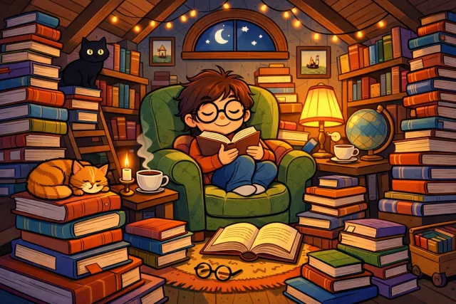 Bibliophile - A person who loves books, especially reading and collecting them.