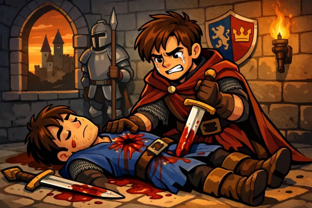 Fratricide - The act of killing one’s own brother. (भ्रातृहत्या; भाई की हत्या)