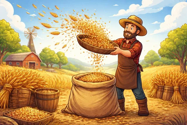 Winnow - Separate grain from chaff; to reduce by carefully sorting or sifting.
