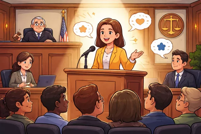 Testimony - A formal statement or evidence given by a witness, especially in a court. (गवाही)