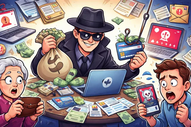 Fraudulent - Involving deceit or trickery, especially to cheat someone for gain. (धोखाधड़ीपूर्ण)