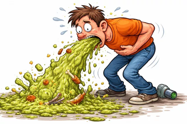 Disgorge - To pour out, release, or vomit something from a container or mouth.