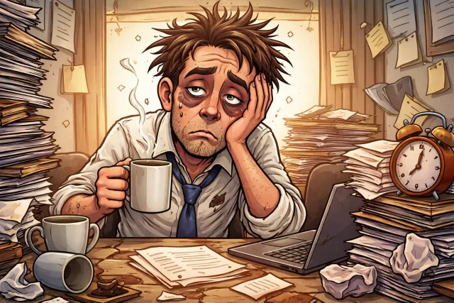 Haggard - Looking very tired, worn out, or distressed.