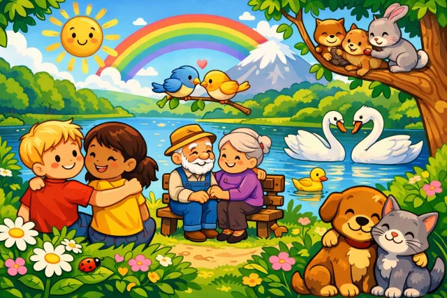 Amity - Friendship; peaceful harmony; mutual understanding.