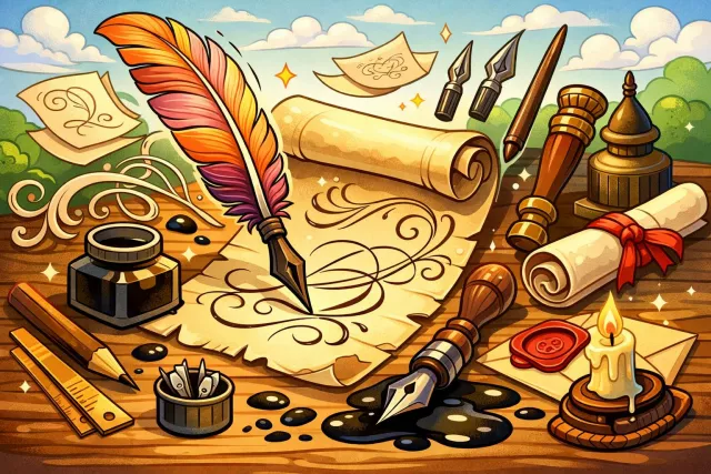Calligraphy - Decorative handwriting or handwritten lettering.