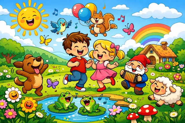 Jocund - Cheerful and lighthearted. (प्रसन्नचित्त)