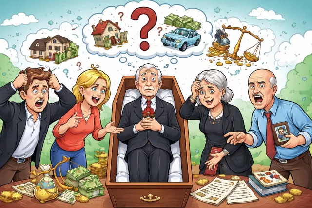 Intestate - Without having made a valid will before death.