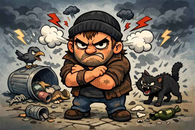 Surly - Bad-tempered, rude, and unfriendly.
