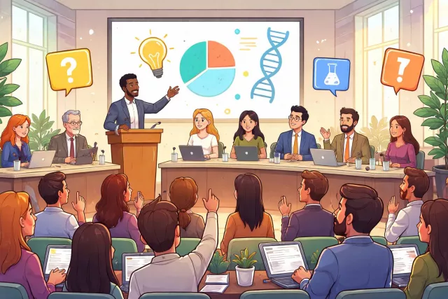 Symposium - A formal meeting where experts discuss a topic.