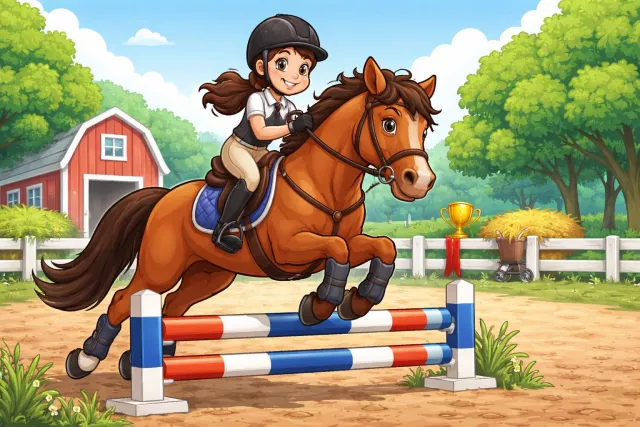 Equestrian - Related to horse riding.