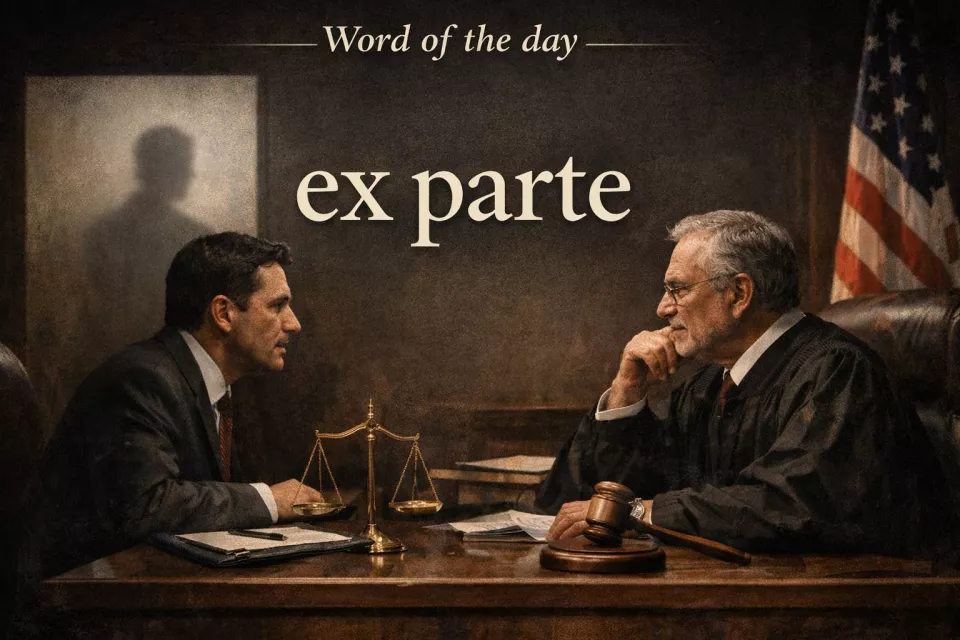 Today’s word - ex parte