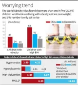 India ranks second globally in childhood obesity: study