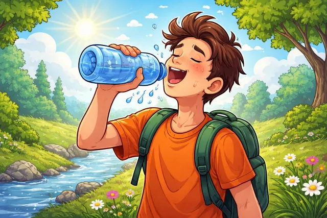 Slake - Satisfy or quench (thirst, desire, or appetite). (प्यास बुझाना)