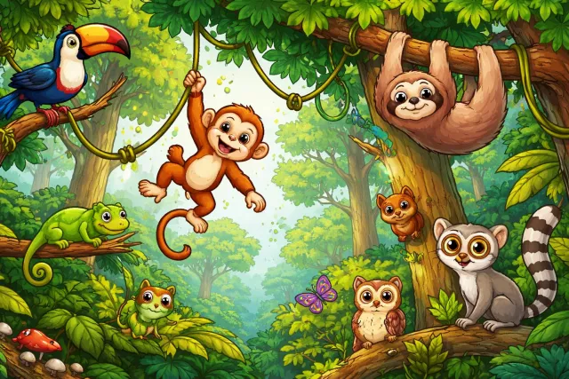 Arboreal - Living in trees or relating to trees.