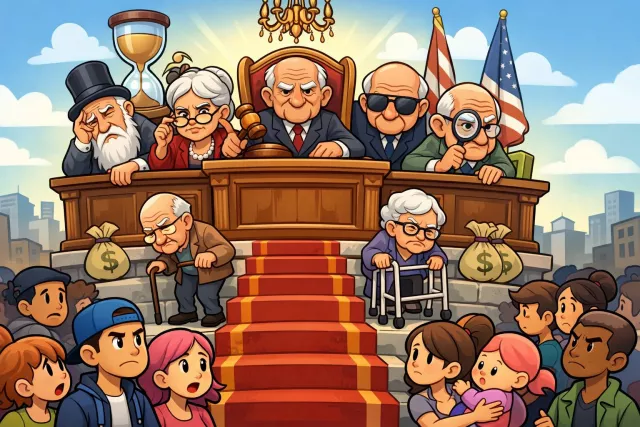 Gerontocracy - A system of government or rule by old people, especially elderly leaders.