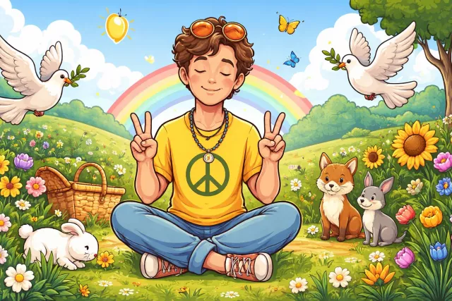 Pacifist - A person who believes that war and violence are unjustifiable and that all disputes should be settled peacefully.