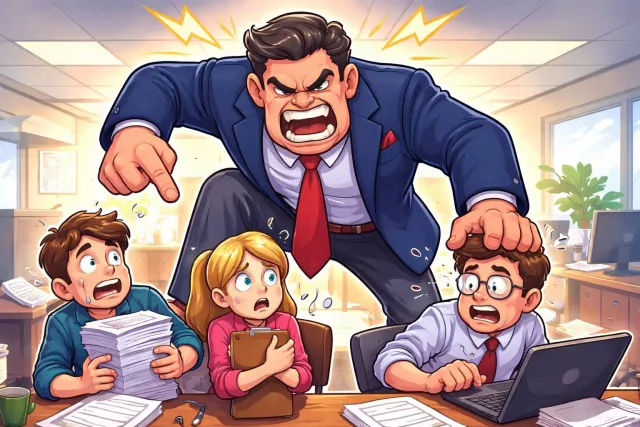 Domineering - Asserting one’s will over others in an arrogant and overbearing way.