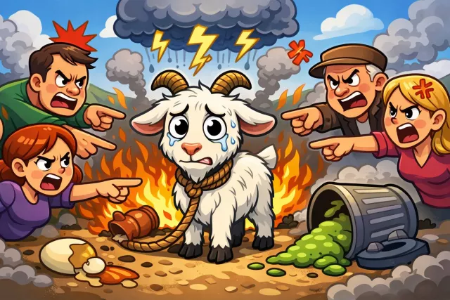 Scapegoat - A person who is unfairly blamed for the mistakes or faults of others.